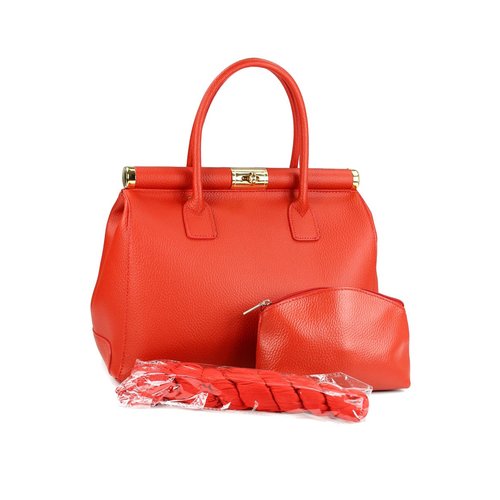 BELLI The Bag XL Lederset 3in1 rot
