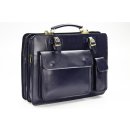 BELLI Design Bag "Verona" Leder Businesstasche dunkelblau