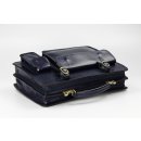 BELLI Design Bag "Verona" Leder Businesstasche dunkelblau