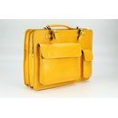 BELLI Design Bag "Verona" Leder Businesstasche gelb