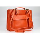 BELLI Design Bag &quot;Verona&quot; Leder Businesstasche orange