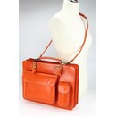 BELLI Design Bag "Verona" Leder Businesstasche orange