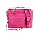 BELLI Design Bag "Verona" Leder Businesstasche fuchsia pink