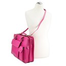 BELLI Design Bag "Verona" Leder Businesstasche fuchsia pink