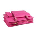 BELLI Design Bag "Verona" Leder Businesstasche fuchsia pink