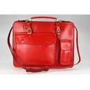 BELLI Design Bag "Verona" Leder Businesstasche rot