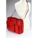 BELLI Design Bag "Verona" Leder Businesstasche rot