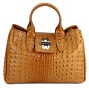 BELLI Ledertasche cognac kroko