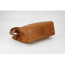 BELLI Leder Henkeltasche cognac kroko