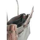 BELLI Leder Henkeltasche braun kroko