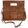 BELLI "City Clutch" Nappa Leder Handtasche cognac