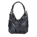 BELLI ital. Nappa Leder Shopper dunkelblau