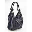 BELLI ital. Nappa Leder Shopper dunkelblau