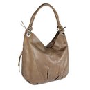 Belli ital. XXL Nappa Leder Shopper taupe schlamm