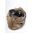 Belli ital. XXL Nappa Leder Shopper taupe schlamm