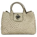 BELLI Ledertasche taupe strauss