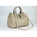 BELLI Ledertasche taupe strauss