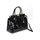 BELLI "The Bag" XL Ledertasche schwarz lack kroko