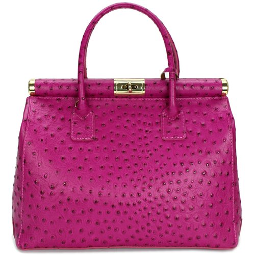 BELLI "The Bag XL" Ledertasche pink strauss