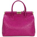BELLI "The Bag XL" Ledertasche pink strauss