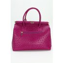 BELLI "The Bag XL" Ledertasche pink strauss