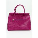 BELLI "The Bag XL" Ledertasche pink strauss