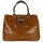 BELLI Ledertasche cognac lack kroko