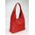 BELLI "Modena" mittelgrosser Nappaleder Shopper rot