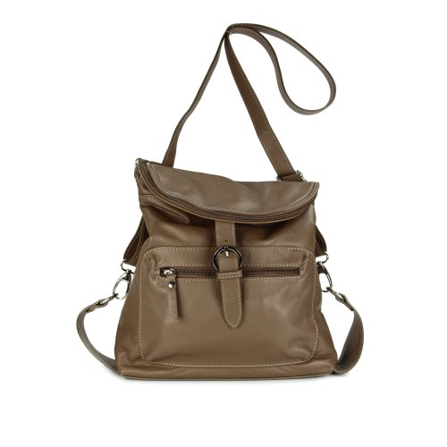 BELLI Nappa Leder Rucksack Backpack "London" taupe