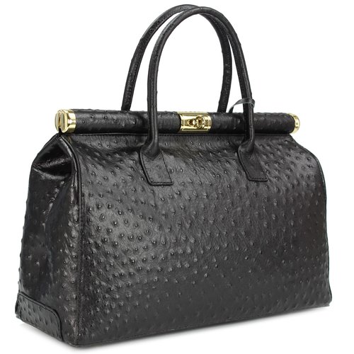 BELLI "The Bag" XXL Ledertasche schwarz strauss