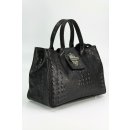 Belli Leder Set 3in1 (Geschenk Set) VERA PELLE - schwarz kroko