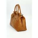 BELLI "The Bag" XXL Ledertasche cognac kroko