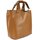 BELLI Designer Ledertasche Henkeltasche cognac braun