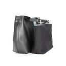 BELLI Designer Ledertasche Henkeltasche schwarz