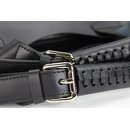 BELLI Designer Ledertasche Henkeltasche schwarz