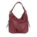 BELLI ital. Nappa Leder Shopper bordeaux rot