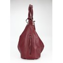 BELLI ital. Nappa Leder Shopper bordeaux rot