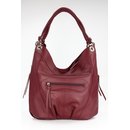 BELLI ital. Nappa Leder Shopper bordeaux rot