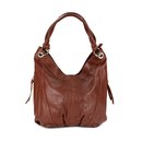 BELLI ital. Nappa Leder Shopper maronen braun