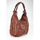 BELLI ital. Nappa Leder Shopper maronen braun