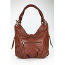 BELLI ital. Nappa Leder Shopper maronen braun