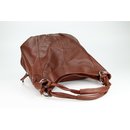 BELLI ital. Nappa Leder Shopper maronen braun