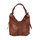 BELLI ital. Nappa Leder Shopper maronen braun