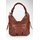 BELLI ital. Nappa Leder Shopper maronen braun