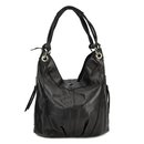 BELLI ital. Nappa Leder Shopper schwarz