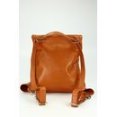 BELLI Nappa Leder Rucksack Backpack "London" cognac braun