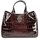 BELLI Ledertasche bordeaux rot lack kroko