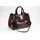 BELLI Ledertasche bordeaux rot lack kroko