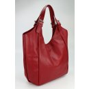 BELLI XXL Nappa Leder Shopper rot