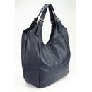 BELLI XXL Nappa Leder Shopper dunkelblau